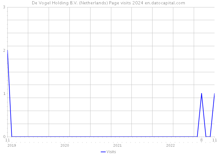 De Vogel Holding B.V. (Netherlands) Page visits 2024 