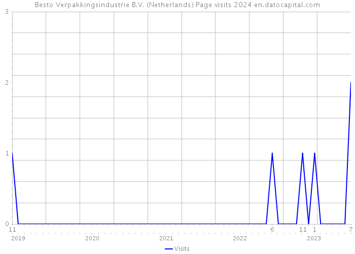 Besto Verpakkingsindustrie B.V. (Netherlands) Page visits 2024 