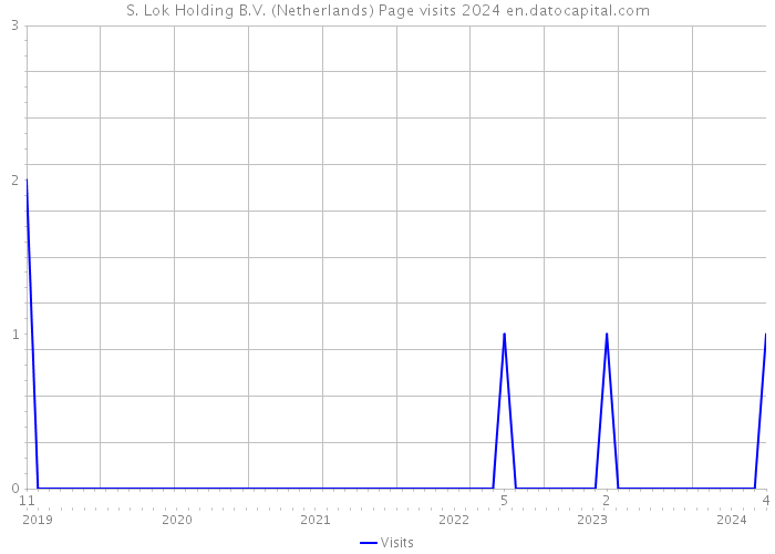 S. Lok Holding B.V. (Netherlands) Page visits 2024 