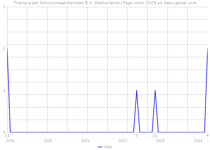 Transparant Schoonmaakdiensten B.V. (Netherlands) Page visits 2024 