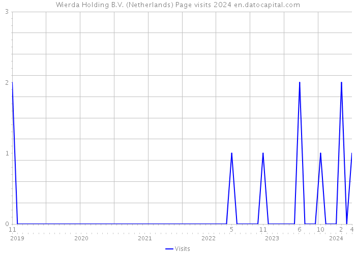 Wierda Holding B.V. (Netherlands) Page visits 2024 