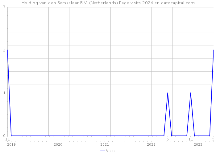 Holding van den Bersselaar B.V. (Netherlands) Page visits 2024 