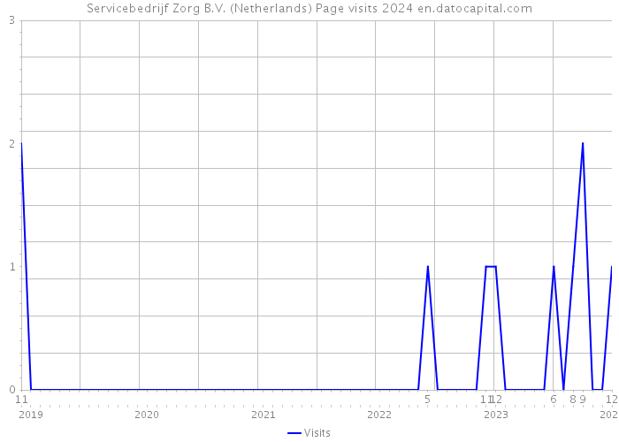 Servicebedrijf Zorg B.V. (Netherlands) Page visits 2024 