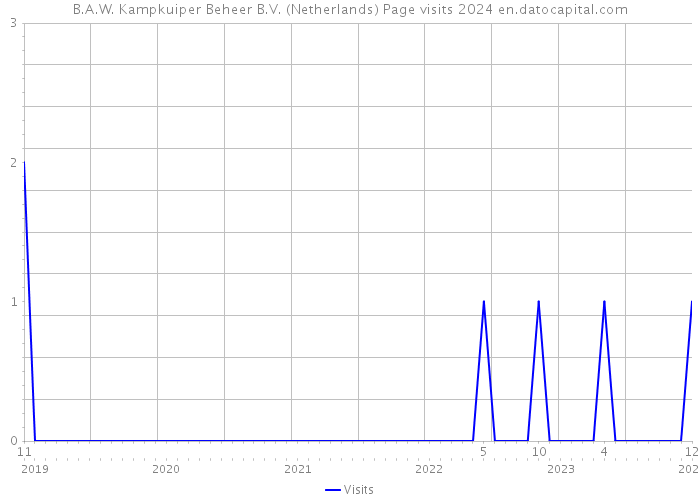 B.A.W. Kampkuiper Beheer B.V. (Netherlands) Page visits 2024 