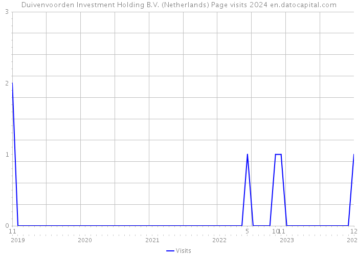 Duivenvoorden Investment Holding B.V. (Netherlands) Page visits 2024 