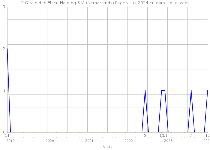 P.G. van den Elzen Holding B.V. (Netherlands) Page visits 2024 
