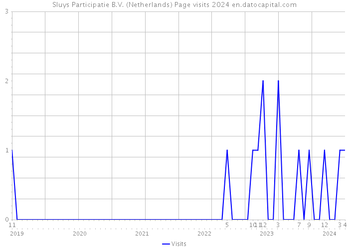 Sluys Participatie B.V. (Netherlands) Page visits 2024 