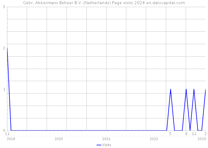 Gebr. Akkermans Beheer B.V. (Netherlands) Page visits 2024 
