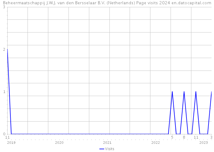 Beheermaatschappij J.W.J. van den Bersselaar B.V. (Netherlands) Page visits 2024 