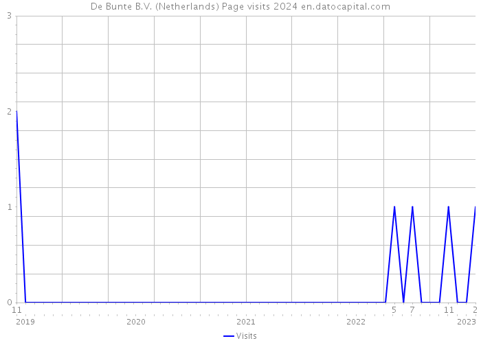 De Bunte B.V. (Netherlands) Page visits 2024 