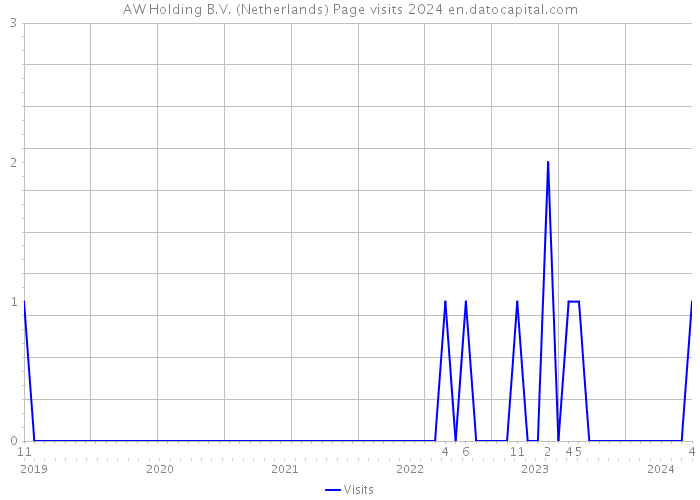 AW Holding B.V. (Netherlands) Page visits 2024 
