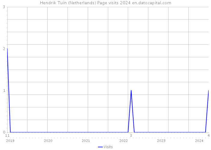 Hendrik Tuin (Netherlands) Page visits 2024 