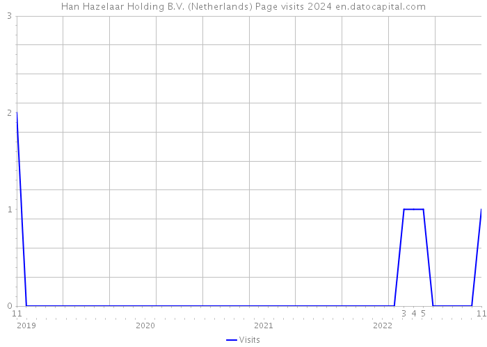 Han Hazelaar Holding B.V. (Netherlands) Page visits 2024 