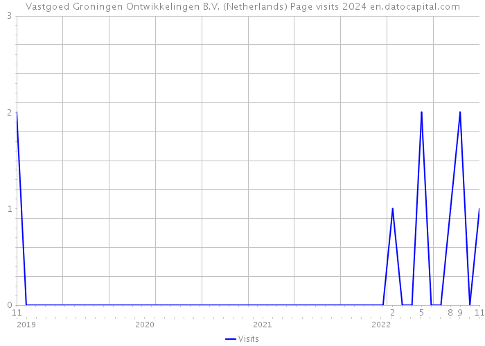 Vastgoed Groningen Ontwikkelingen B.V. (Netherlands) Page visits 2024 