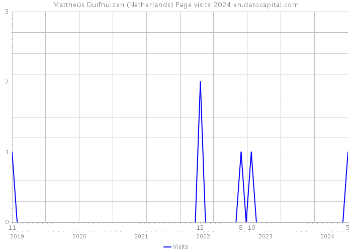 Mattheüs Duifhuizen (Netherlands) Page visits 2024 
