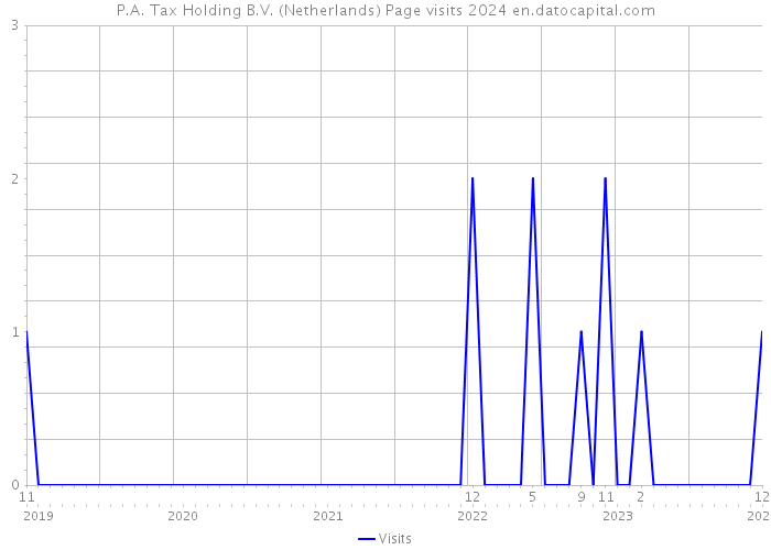 P.A. Tax Holding B.V. (Netherlands) Page visits 2024 