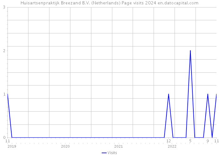 Huisartsenpraktijk Breezand B.V. (Netherlands) Page visits 2024 