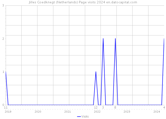 Jilles Goedknegt (Netherlands) Page visits 2024 