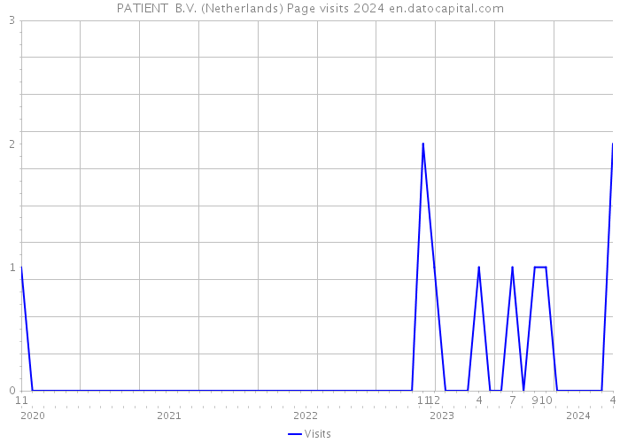 PATIENT+ B.V. (Netherlands) Page visits 2024 