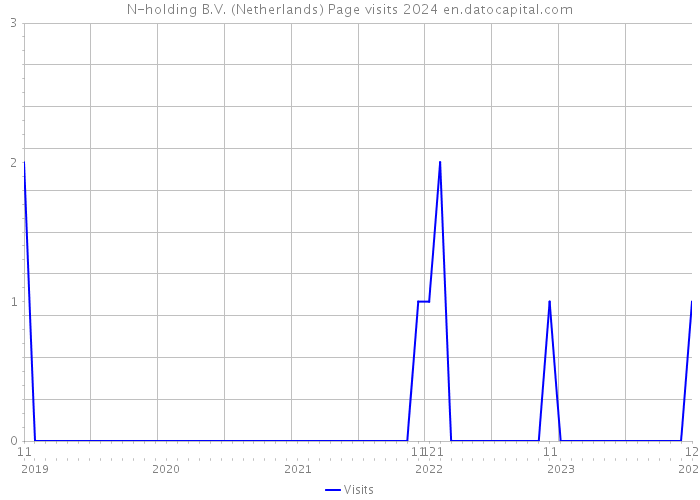 N-holding B.V. (Netherlands) Page visits 2024 
