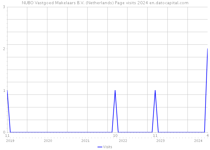 NUBO Vastgoed Makelaars B.V. (Netherlands) Page visits 2024 