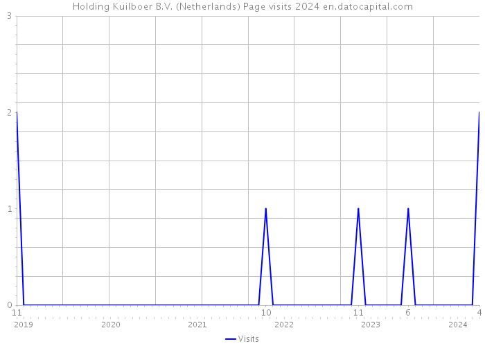 Holding Kuilboer B.V. (Netherlands) Page visits 2024 