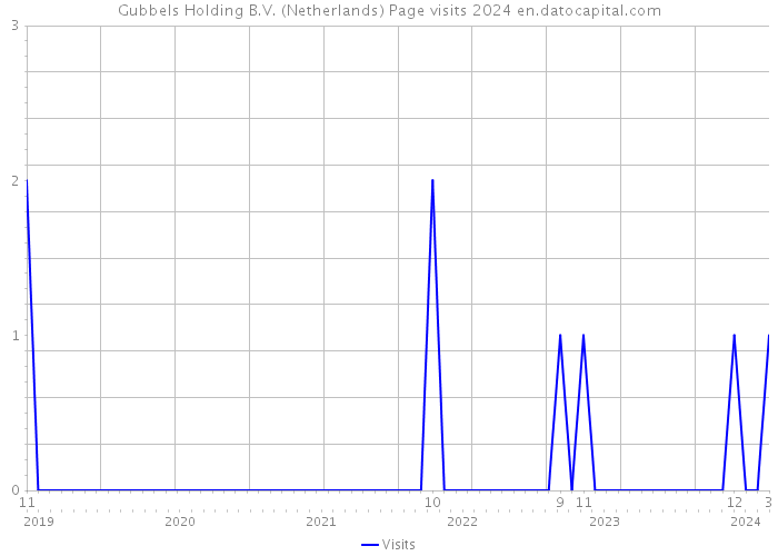 Gubbels Holding B.V. (Netherlands) Page visits 2024 