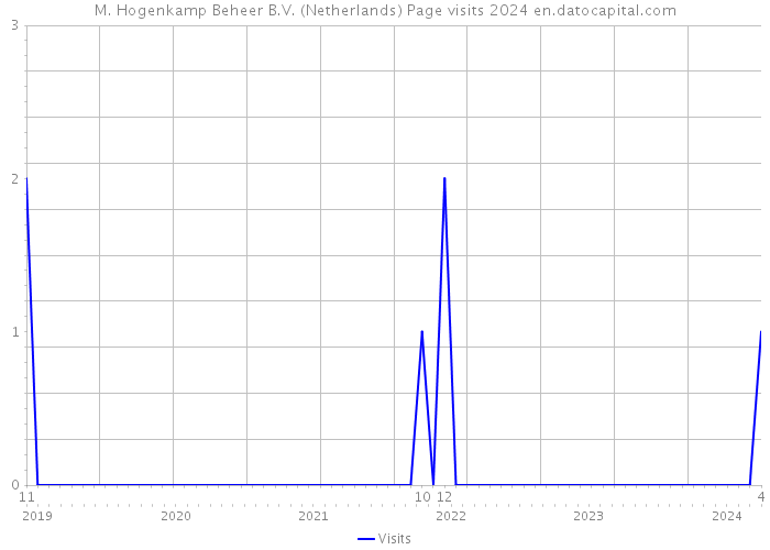 M. Hogenkamp Beheer B.V. (Netherlands) Page visits 2024 