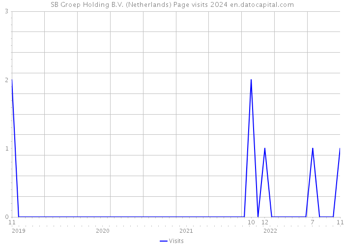 SB Groep Holding B.V. (Netherlands) Page visits 2024 