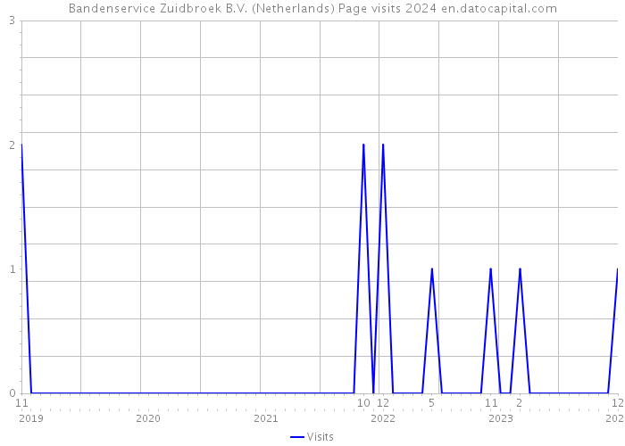 Bandenservice Zuidbroek B.V. (Netherlands) Page visits 2024 