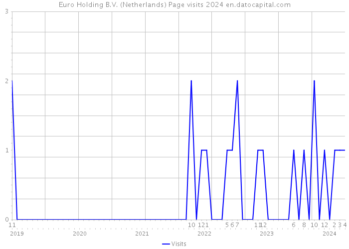 Euro Holding B.V. (Netherlands) Page visits 2024 