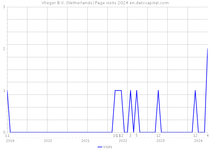 Vlieger B.V. (Netherlands) Page visits 2024 