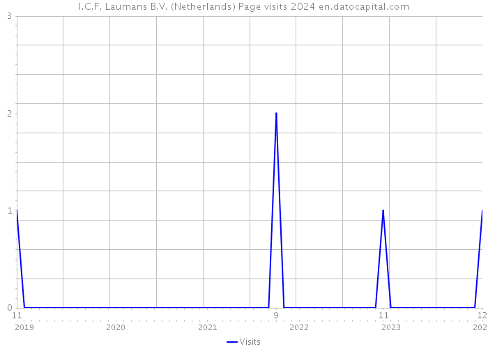 I.C.F. Laumans B.V. (Netherlands) Page visits 2024 