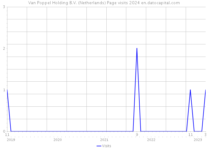 Van Poppel Holding B.V. (Netherlands) Page visits 2024 