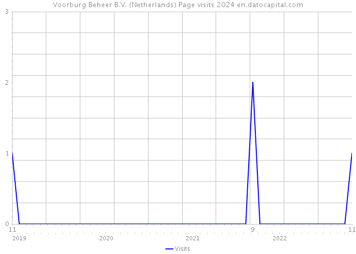Voorburg Beheer B.V. (Netherlands) Page visits 2024 