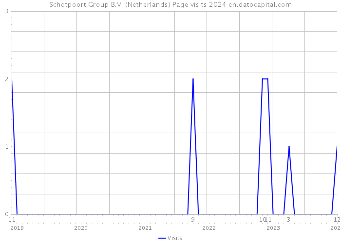 Schotpoort Group B.V. (Netherlands) Page visits 2024 