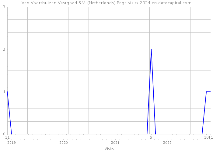 Van Voorthuizen Vastgoed B.V. (Netherlands) Page visits 2024 