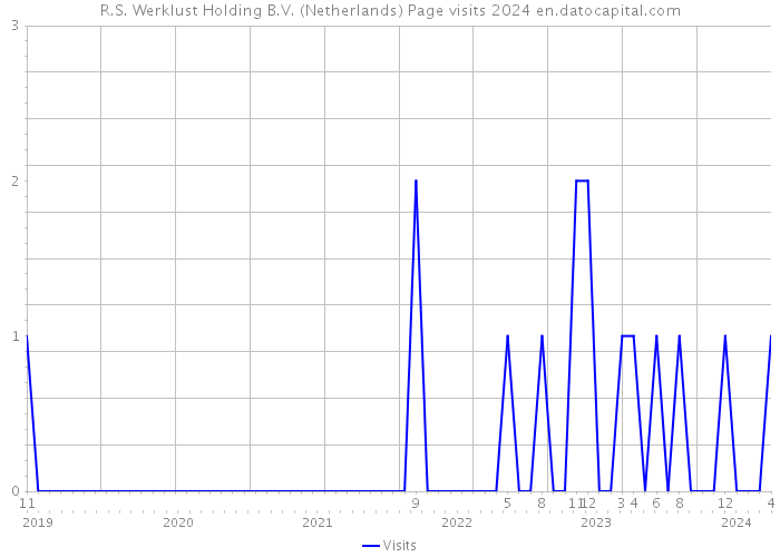 R.S. Werklust Holding B.V. (Netherlands) Page visits 2024 