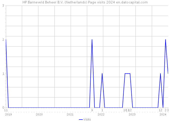 HP Barneveld Beheer B.V. (Netherlands) Page visits 2024 