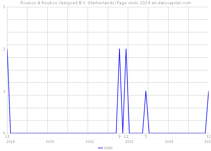 Roubos & Roubos Vastgoed B.V. (Netherlands) Page visits 2024 