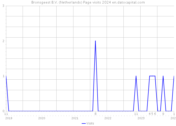 Bronsgeest B.V. (Netherlands) Page visits 2024 