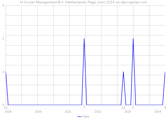 H. Koster Management B.V. (Netherlands) Page visits 2024 