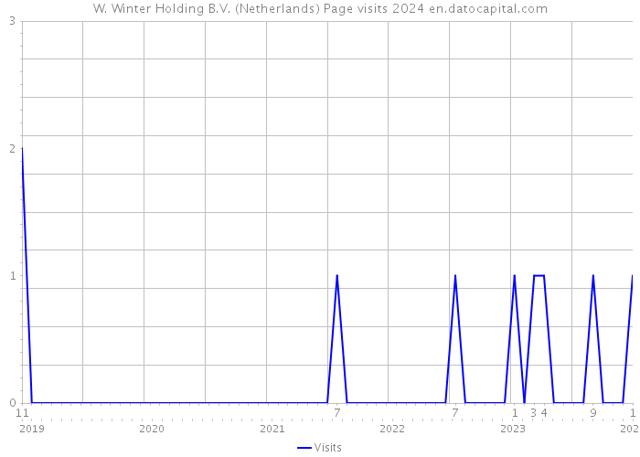 W. Winter Holding B.V. (Netherlands) Page visits 2024 