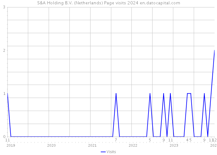 S&A Holding B.V. (Netherlands) Page visits 2024 