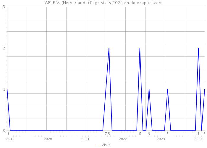 WEI B.V. (Netherlands) Page visits 2024 
