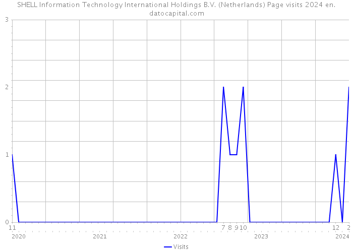 SHELL Information Technology International Holdings B.V. (Netherlands) Page visits 2024 