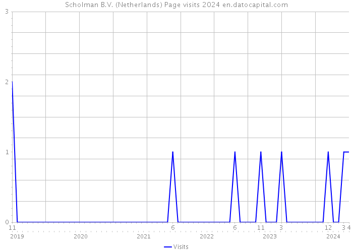 Scholman B.V. (Netherlands) Page visits 2024 