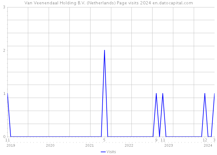 Van Veenendaal Holding B.V. (Netherlands) Page visits 2024 