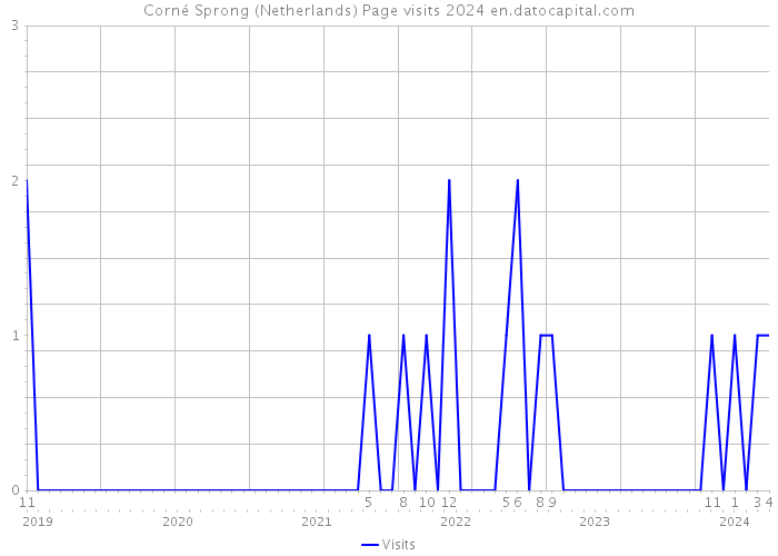 Corné Sprong (Netherlands) Page visits 2024 