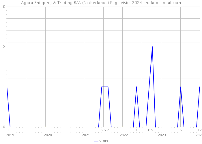 Agora Shipping & Trading B.V. (Netherlands) Page visits 2024 